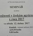 Dotační možnosti v českém agrárním sektoru v roce 2017 - JH